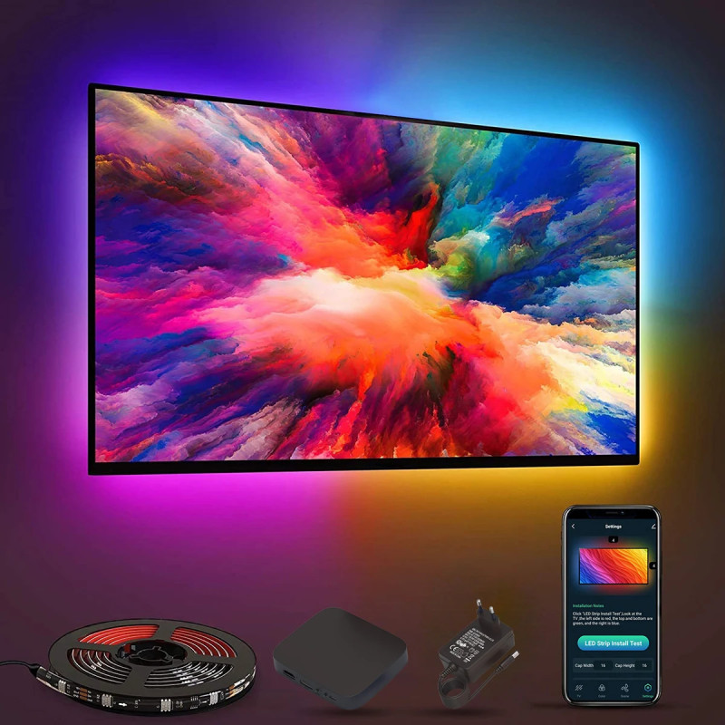 OG TV Amblight HDMI Sync Box | RGBIC TV Backlight for PS5, Xbox and Home Cinema Pakistan